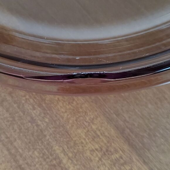 Visions Amber By Corning Glass 10" Waffle Bottom Skillet w/ Lid - Picture 9 of 9